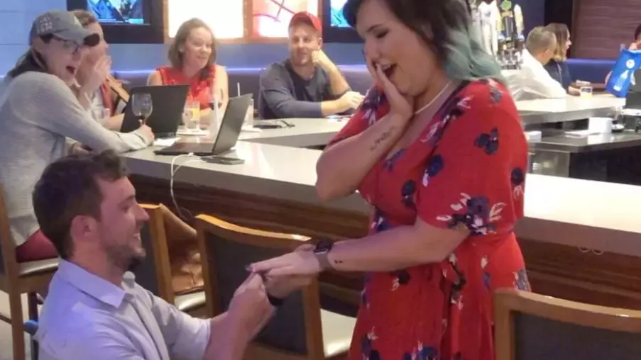 Couple Who Had Been Together One Month Fake Engagement For Free Drinks