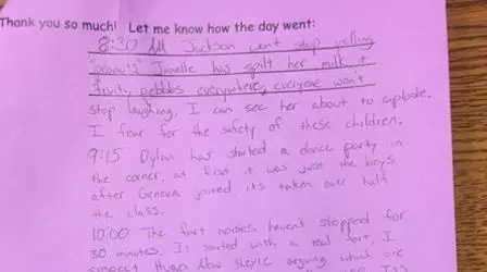 Substitute Teacher Documents Just How Much She Hates Her Job