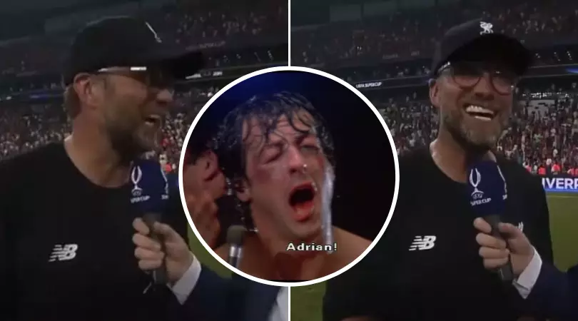 Jurgen Klopp Hilariously Goes 'Full Rocky Balboa' After Adrian's Heroics In Super Cup