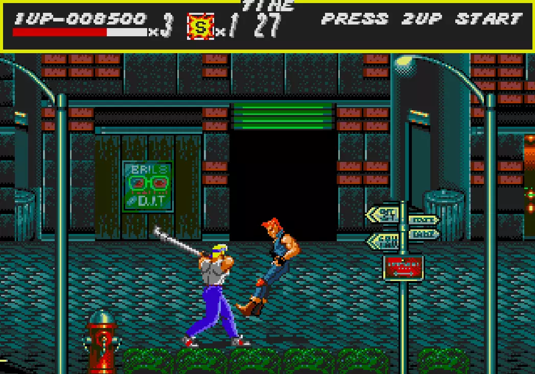 Axel in action in the original Streets of Rage /