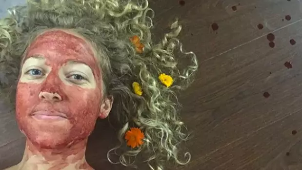 Woman Smears Menstrual Blood On Her Face To Show It's Beautiful 