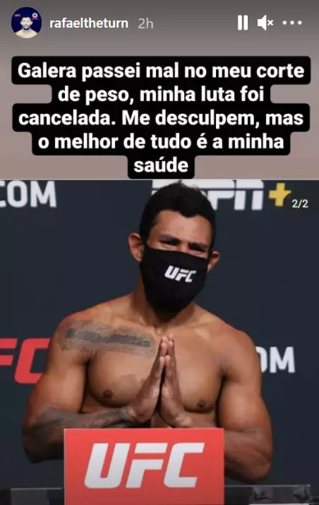 Alves' apology on his Instagram story. Image: Instagram/@rafaeltheturn
