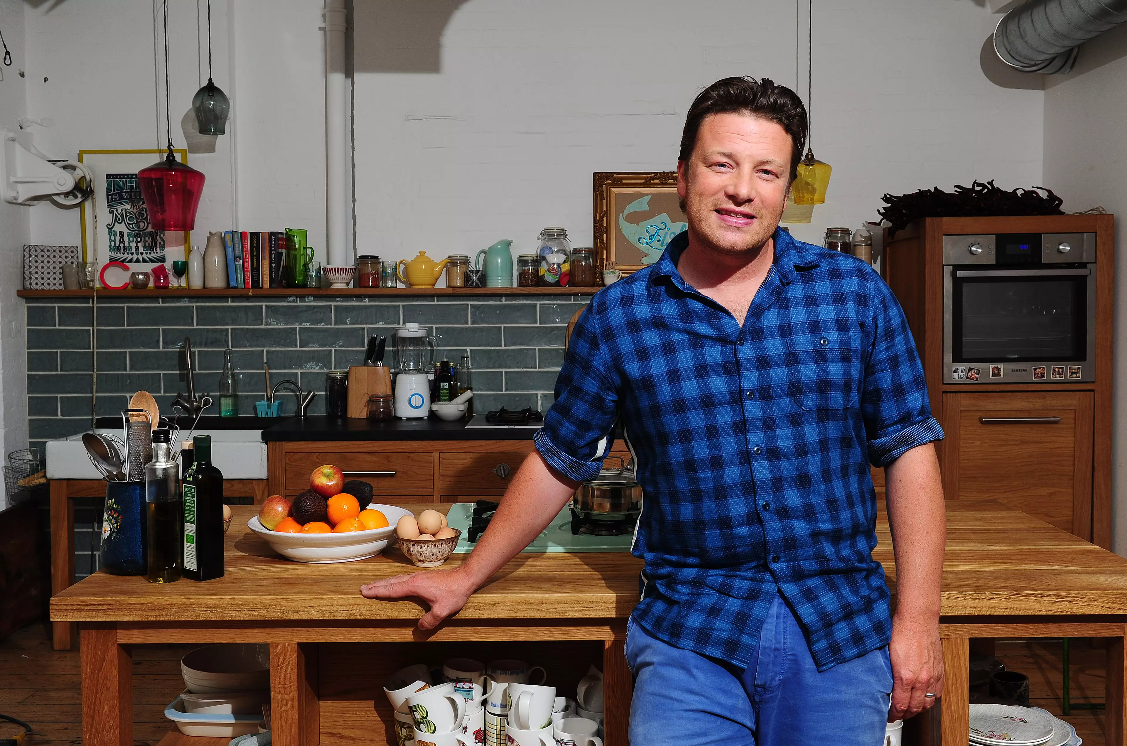 Jamie Oliver used to get shouted at by Liam as he came home from the pub.