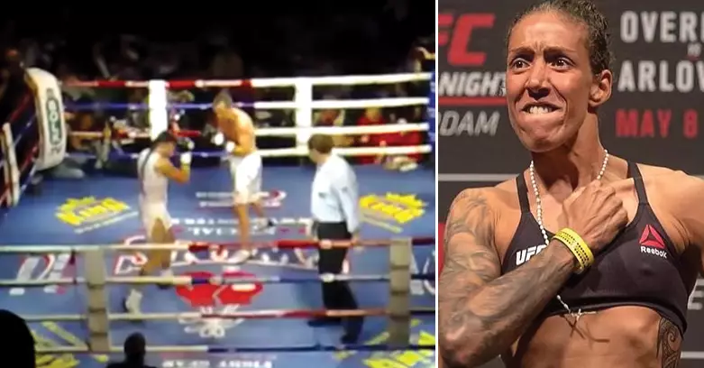 WATCH: Germaine de Randamie Fight Male Boxer, And Knock Him Out