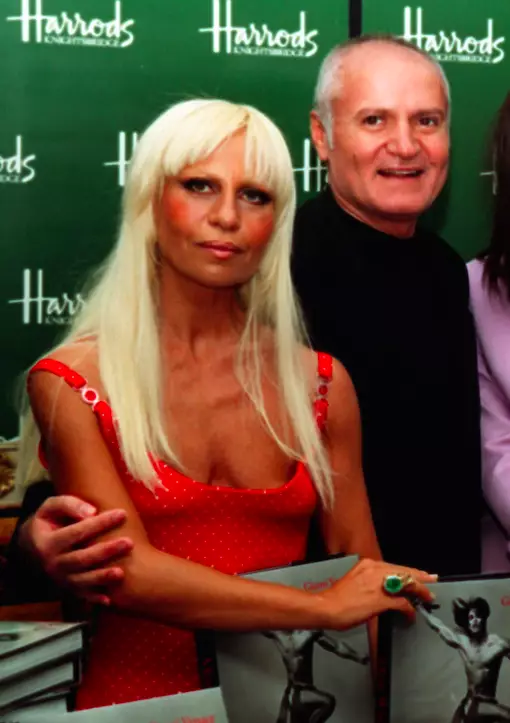 Donatella and her brother Gianni (