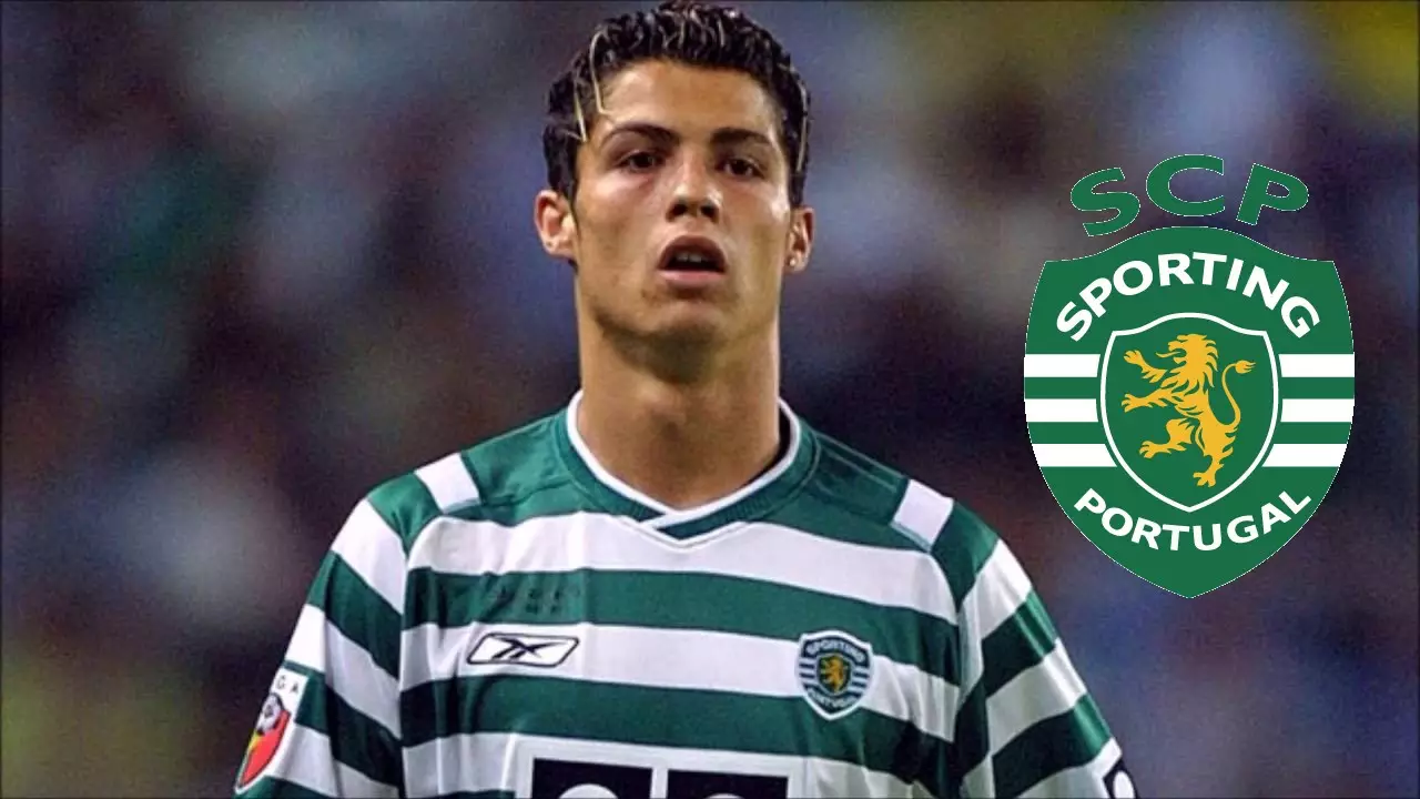 Ronaldo made his name at Manchester United but started at Sporting. Image: YouTube