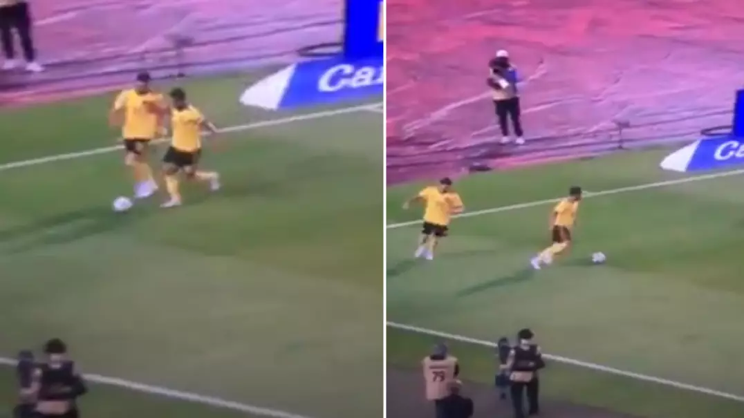 Eden Hazard Pushing Belgium Teammate Yannick Carrasco Off The Ball Is Actually Brutal 