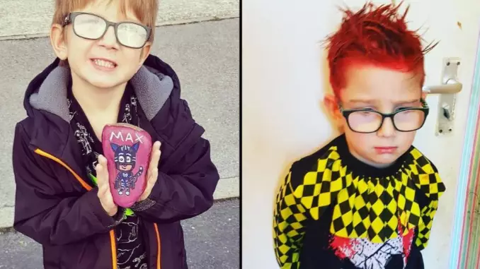 Mum Panics After Hair Spray Mix-Up Almost Ruins Six-Year-Old Son's Halloween