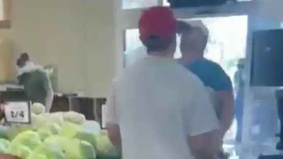 Son Carries Anti-Masker Dad Out Of Store After Heated Argument