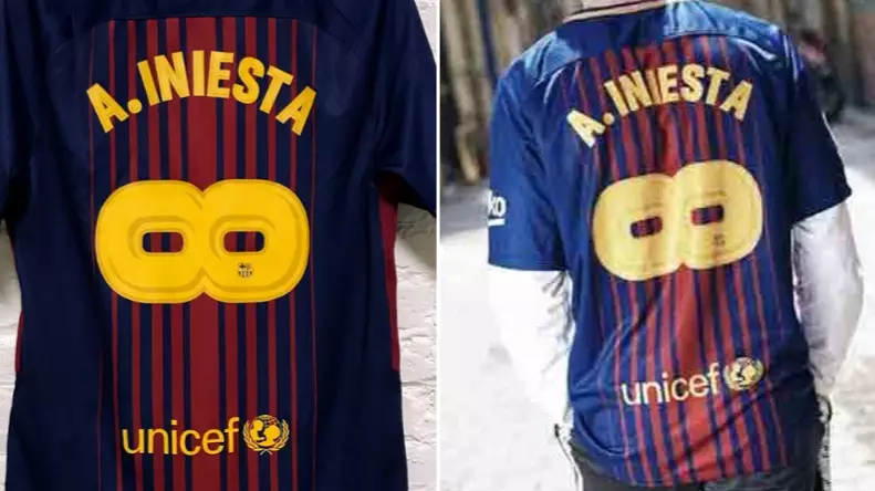 Barcelona Produce Special 'Infinity' Shirt For Andres Iniesta