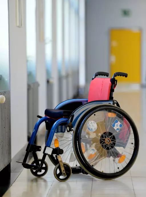 Stock image of a wheelchair.