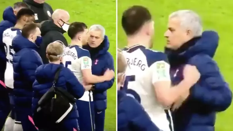 Jose Mourinho Had To Physically Stop Pierre-Emile Højbjerg From Going Back On The Pitch After Nasty Leg Injury 