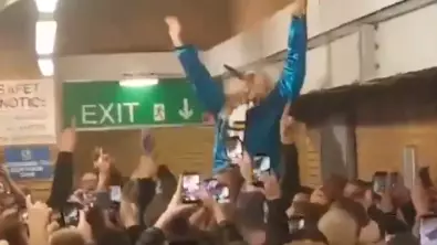 Leeds Fans Chant 'He's One Of Our Own' At Supporter Dressed As Jimmy Savile