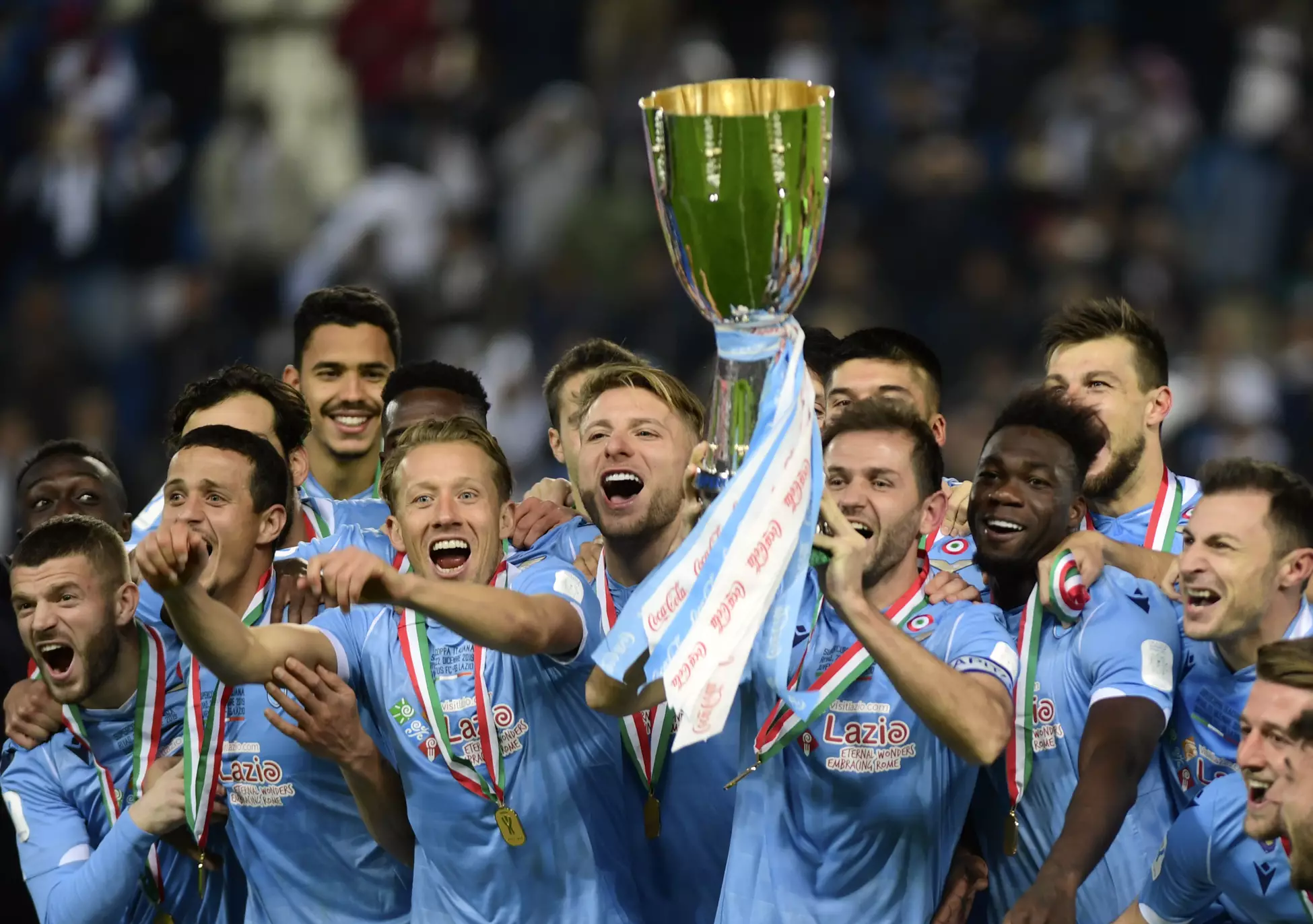 Lazio ran out 3-1 winners in the Italian Super Cup in Saudi Arabia
