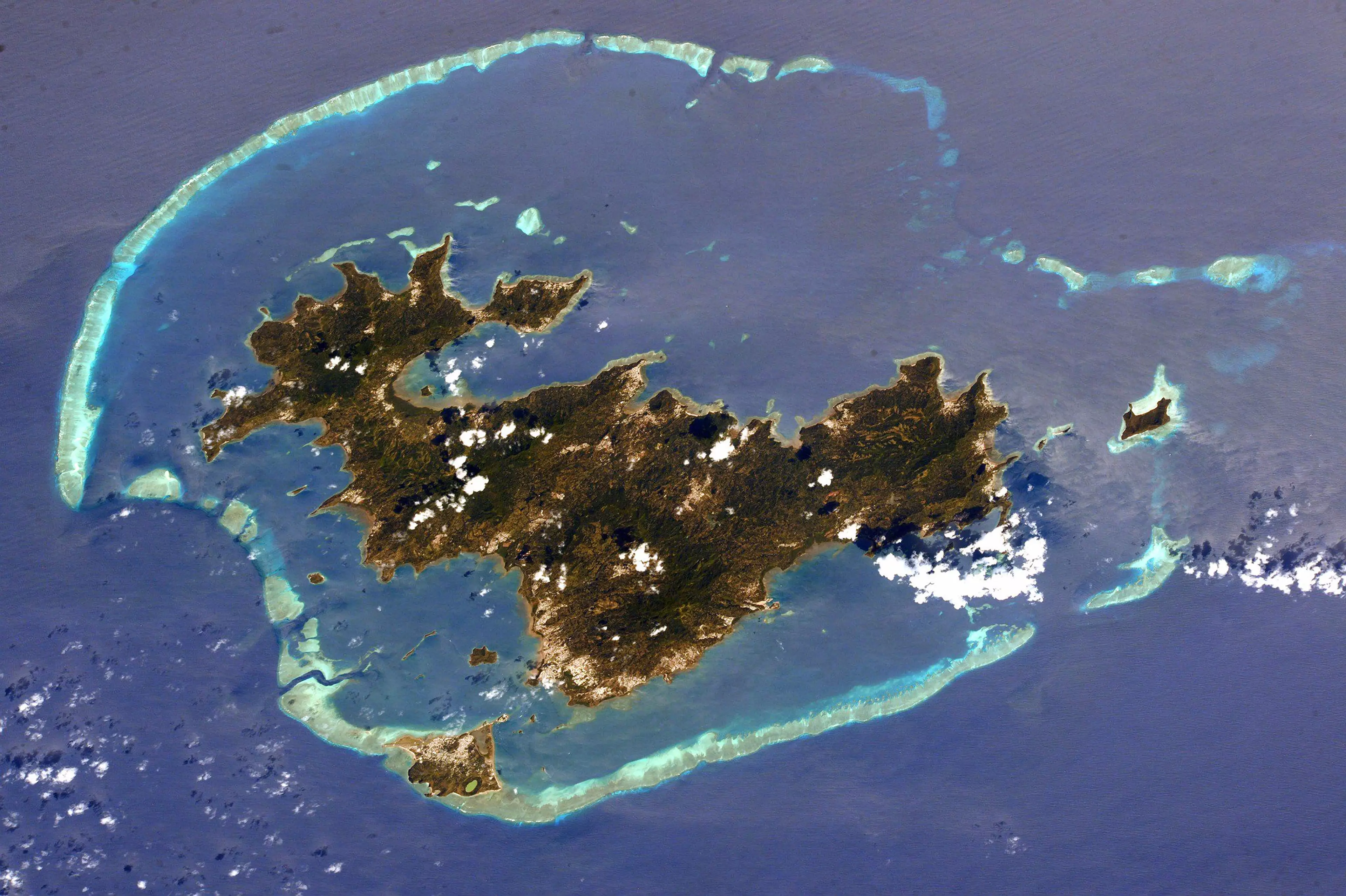 Mayotte Island from space.