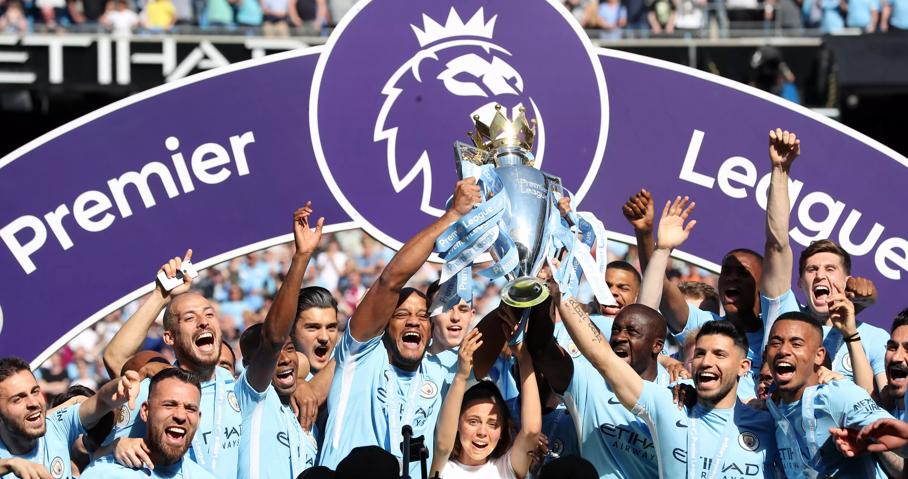 Will City be celebrating their first back-to-back titles? Image: PA Images