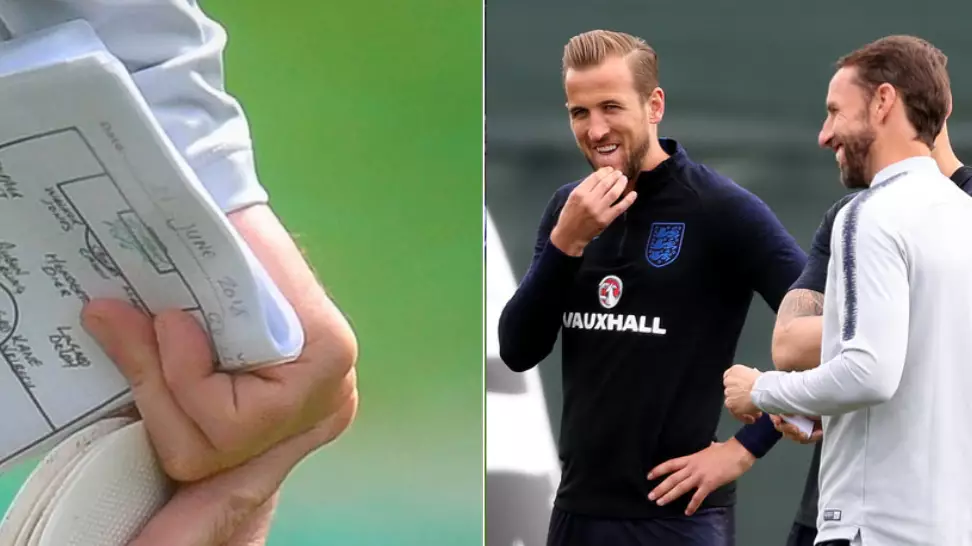 Is This England's Starting XI? Gareth Southgate's Notes In Training Revealed 