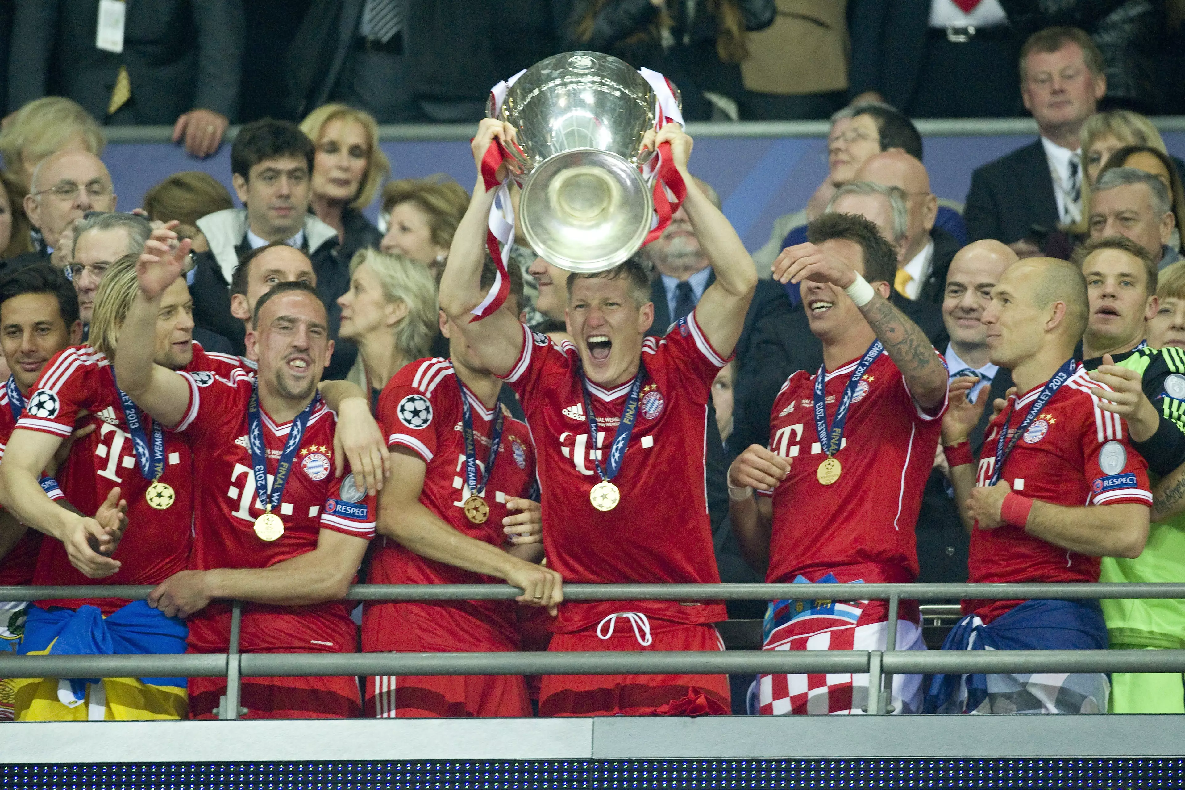 Bayern beat Borussia Dortmund in the most recent Wembley final. Image: PA Images