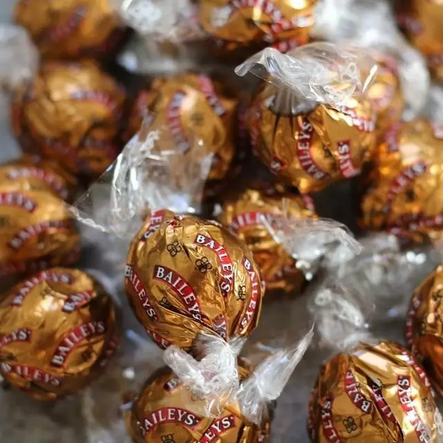 You'll find two varieties of Baileys truffles in the crackers (