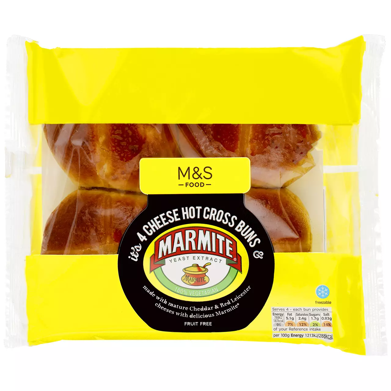 Take a look at the new M&S cheesy Marmite hot cross buns (