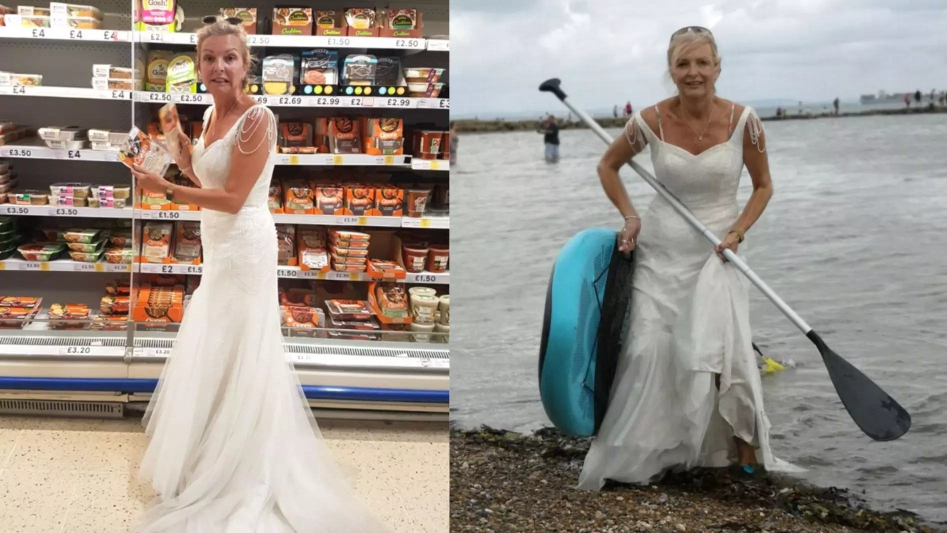 This Bride Is Wearing Her Wedding Dress To Do Her Daily Chores Because She Wants To 'Get Her Money's Worth'