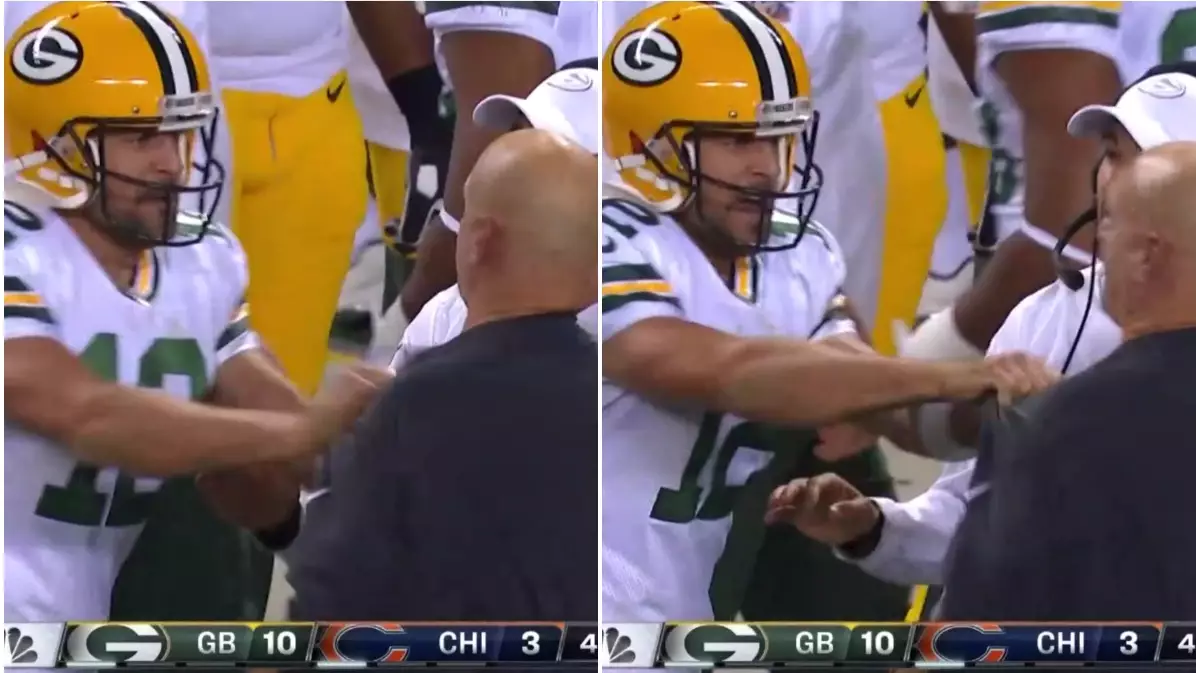 Aaron Rodgers’ brilliant ‘embrace’ with Mike Pettine summed up Green Bay’s dominant defensive display