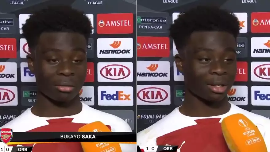 17-Year-Old Bukayo Saka Comes Across Very Well In Humble Post-Match Interview
