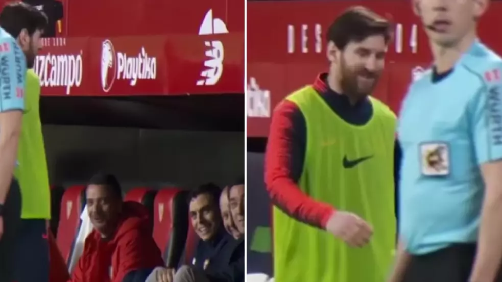 What The Sevilla Bench Jokingly Asked Lionel Messi Before He Completed Stunning Comeback