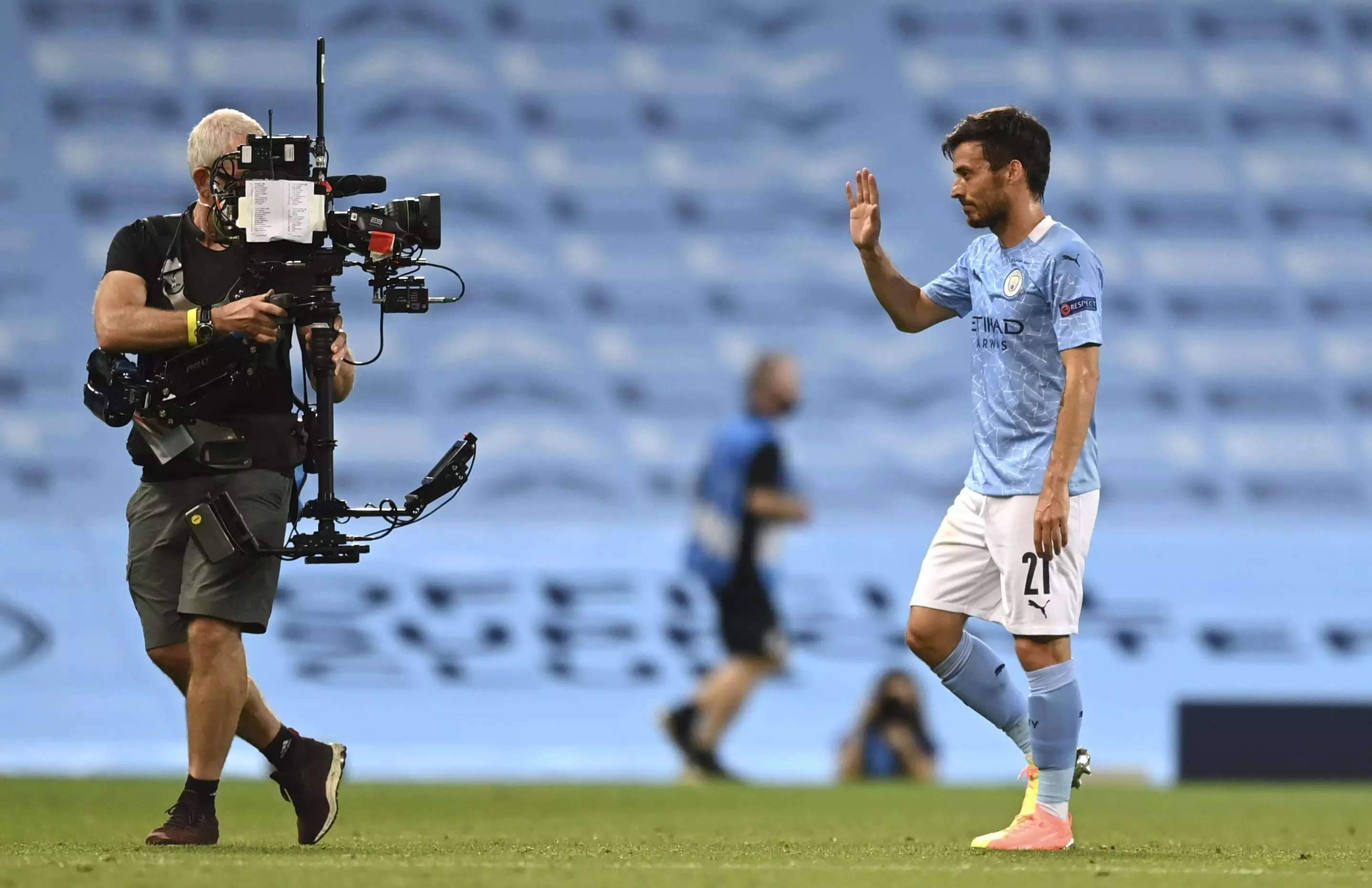 Silva waved goodbye to his City career after the Lyon game at the weekend. Image: PA Images