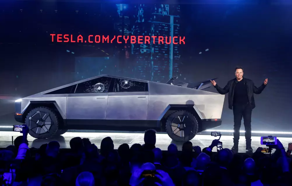 The Tesla Cybertruck.