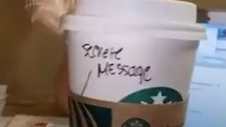 Starbucks Customer Finds 'Secret Message' Written On Cup By Barista