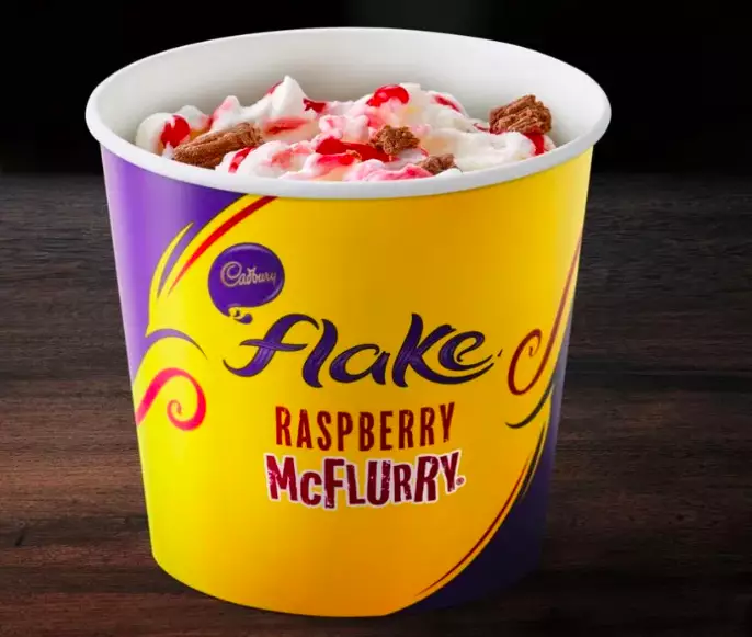 The Raspberry Flake McFlurry is back (