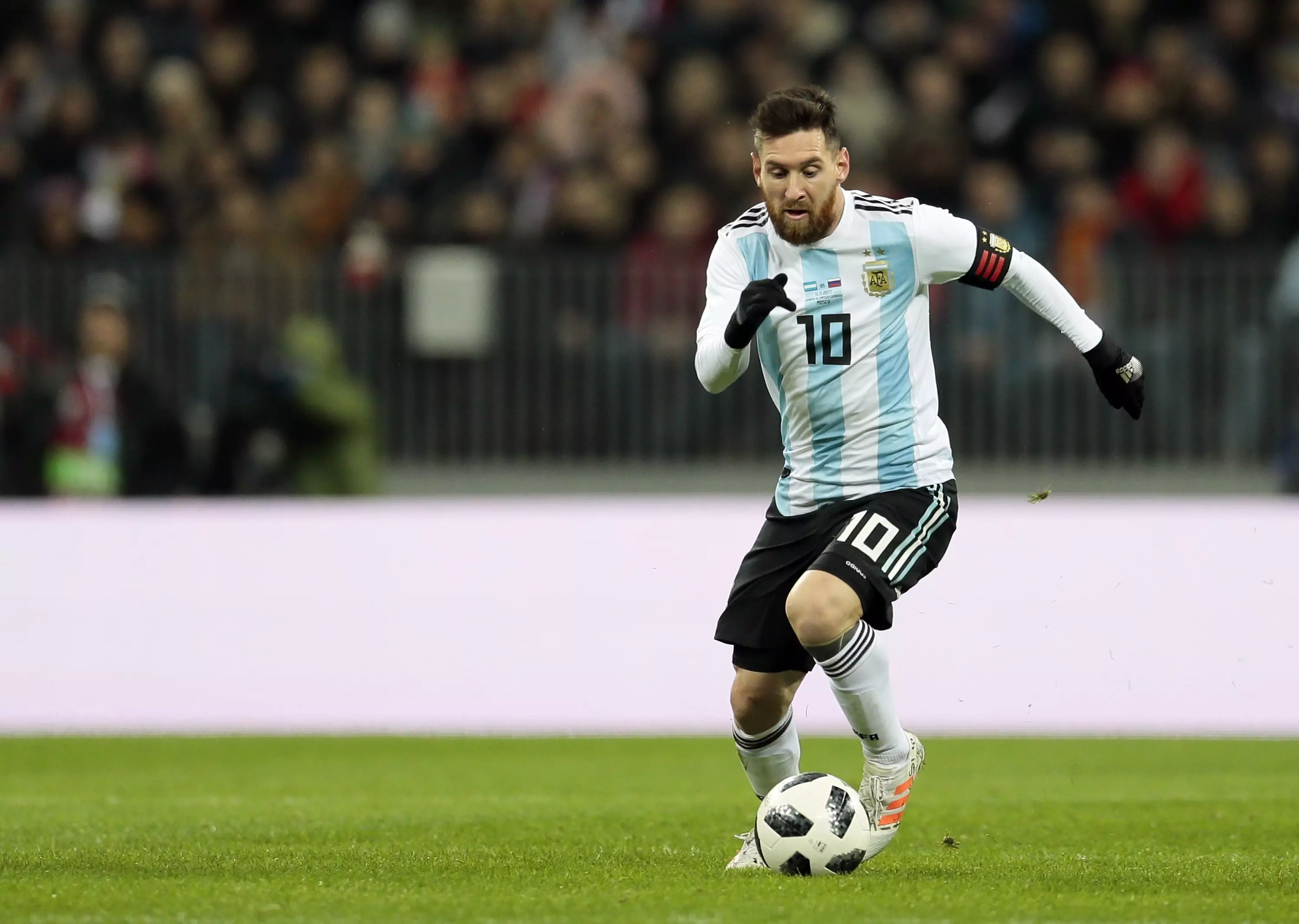 Argentina's hopes rest on Messi's shoulders. Can he win a second Player of the Tournament award in a row? Image: PA Images