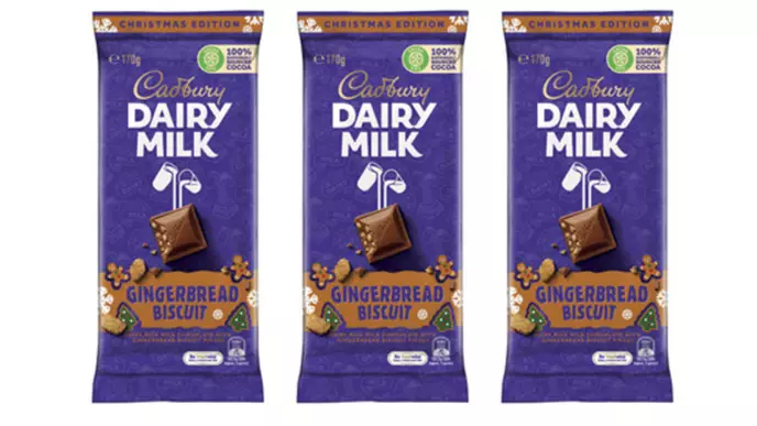 Cadbury Has Released A Gingerbread Biscuit Chocolate Block