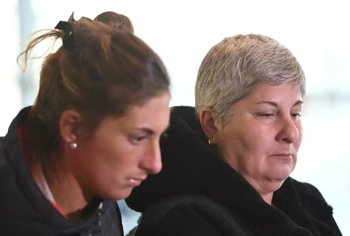Emiliano Sala's sister Romina (left) and mother Mercedes.