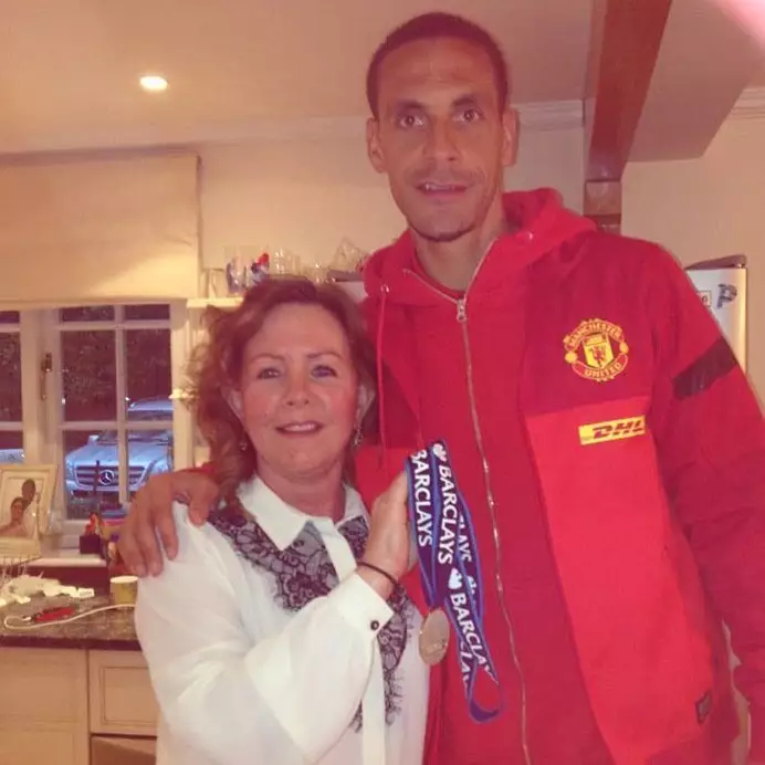 Rio Ferdinand and his mum