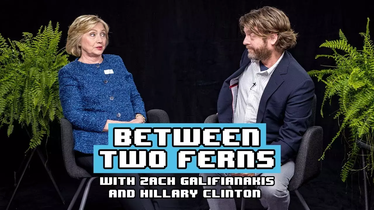 Between Two Ferns has featured the likes of Hillary Clinton.