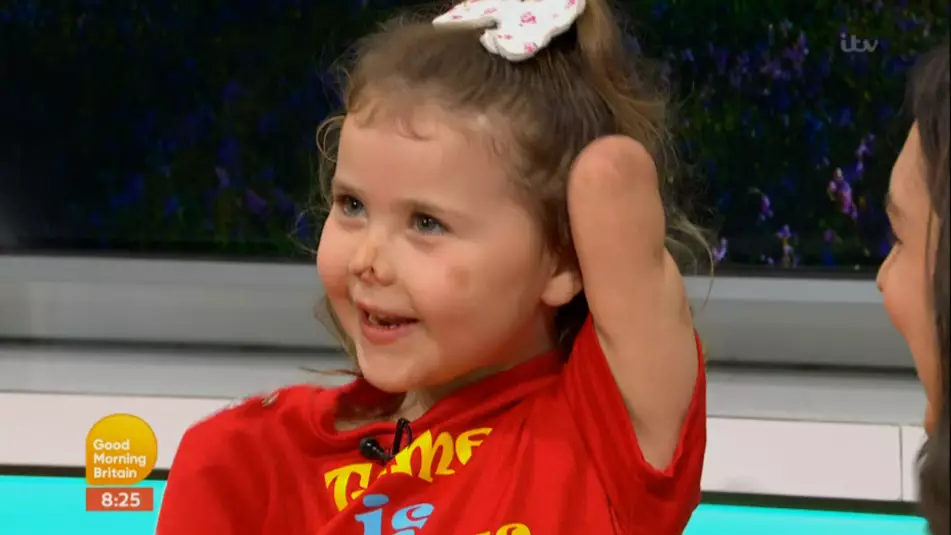 A Little Girl Who Lost Her Limbs Presents The Weather On 'GMB'