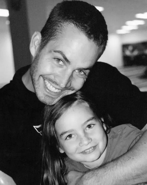 A throwback snap of Meadow with late father Paul.