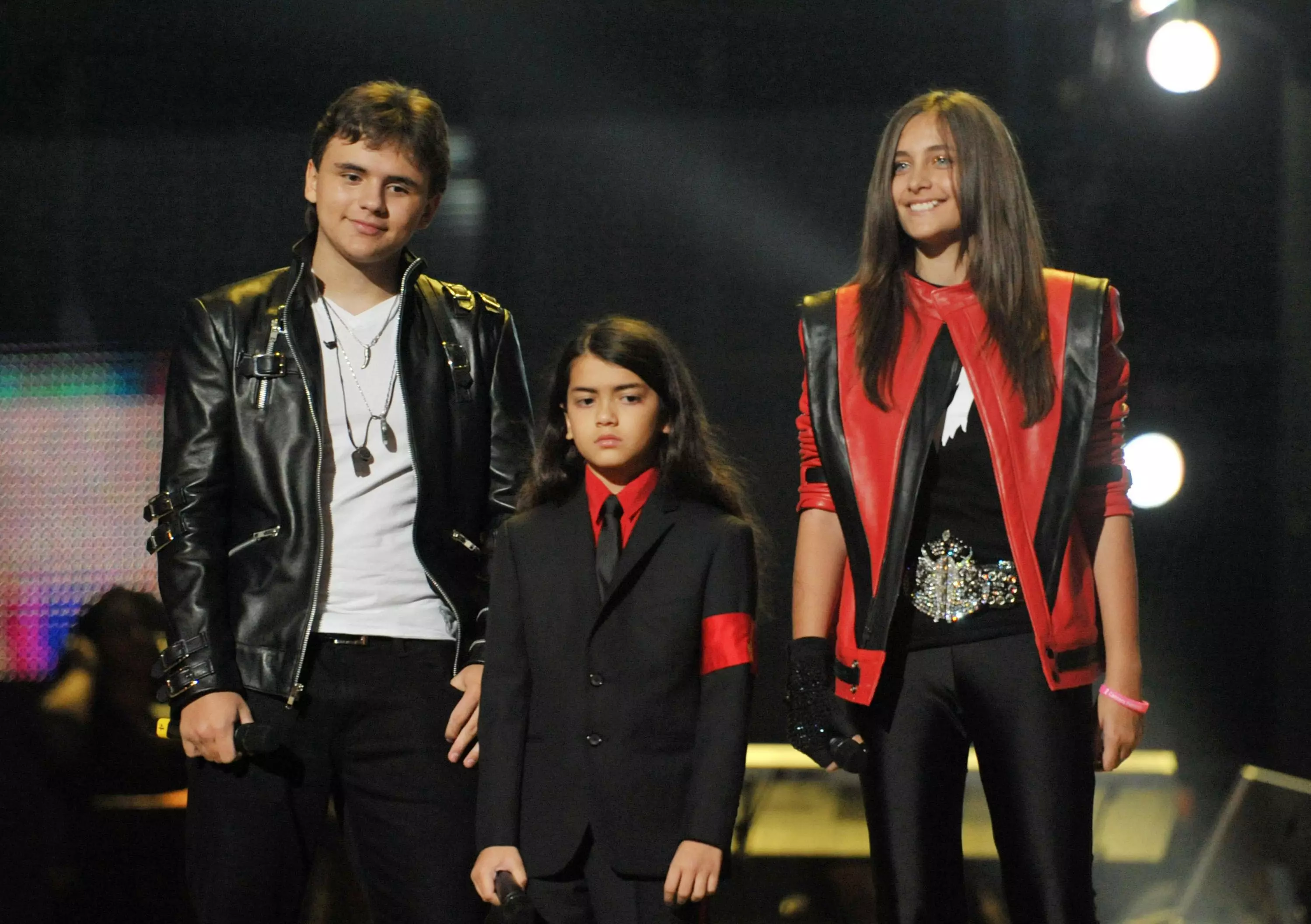 Prince, Blanket and Paris at the Michael Forever Tribute Concert in 2011.