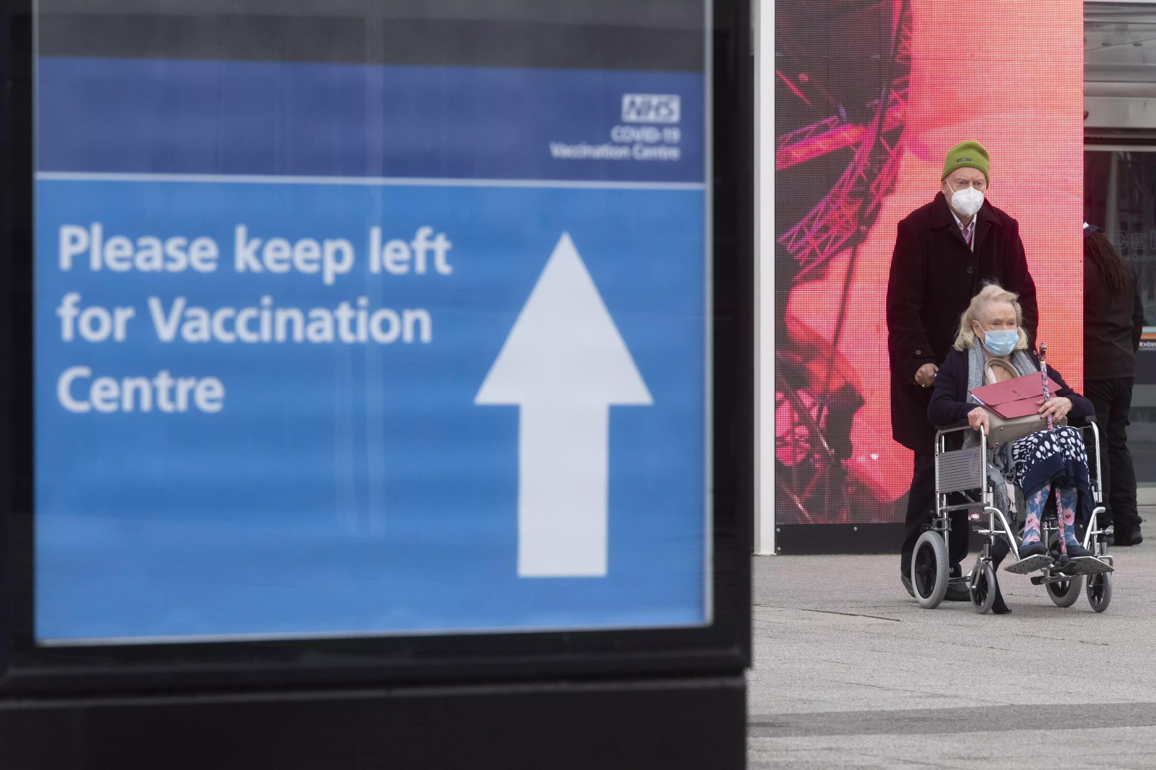 The Excel Centre Nightingale Hospital is one of hubs around the UK administering mass vaccination jabs (