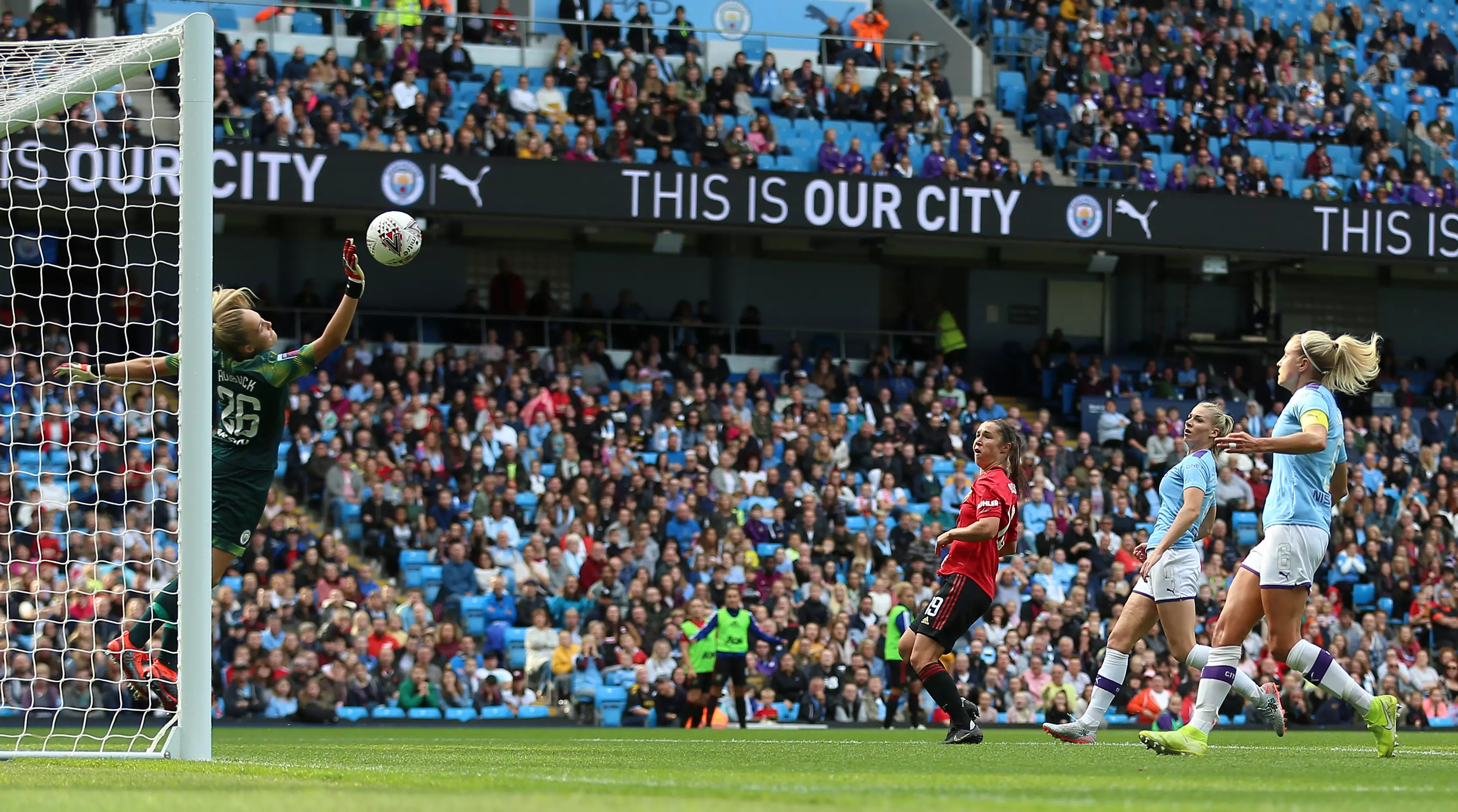 More than 31,000 watched City vs United. Image: PA Images