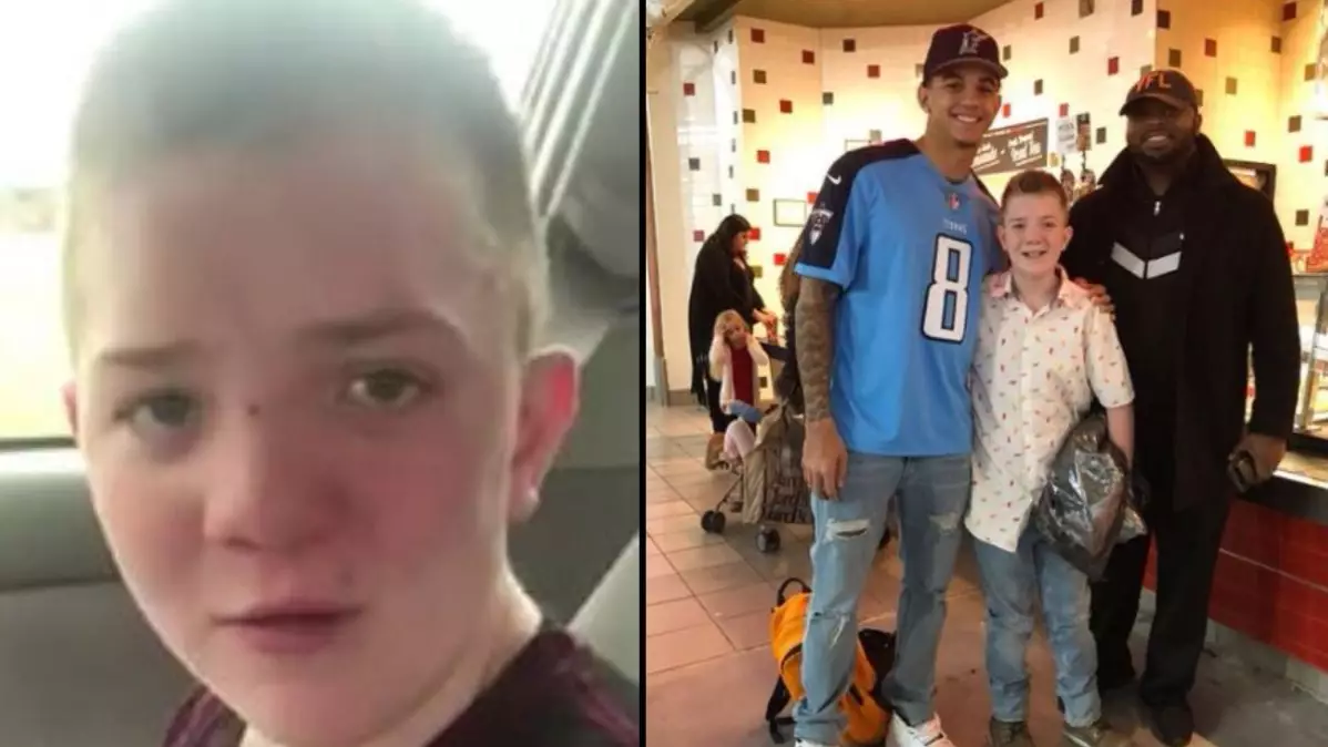 Keaton Jones Gets To Hang With College NFL Players After Bullying Video Goes Viral 