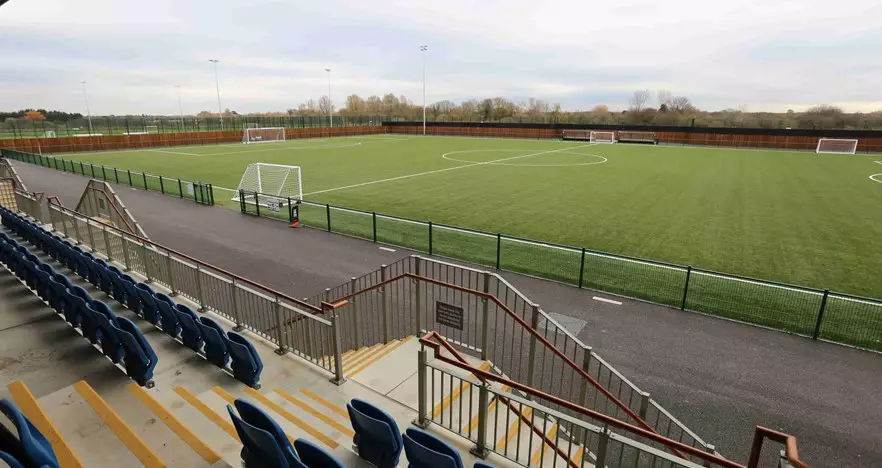 The Elmbridge Xcel Sports Hub which the club share with rivals Walton Casuals. Image: Walton and Hersham FC. 