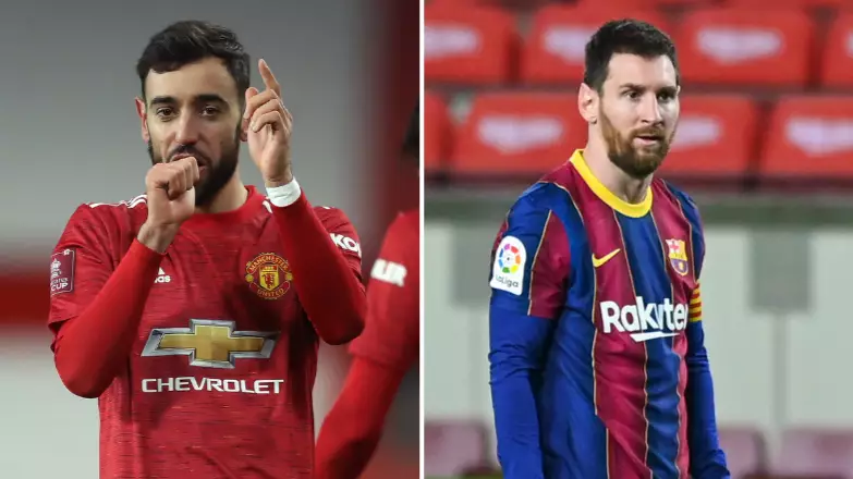Bruno Fernandes Has Been Matching Lionel Messi's Numbers Since Joining Manchester United