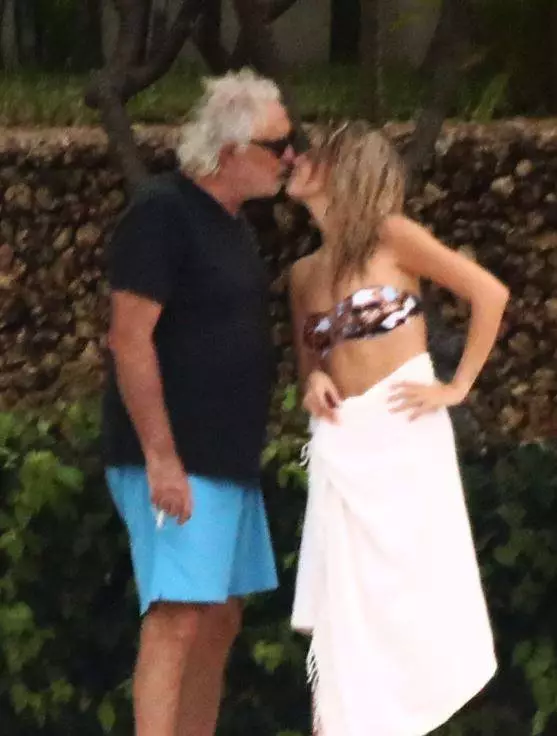 The Italian was pictured on holiday with his new partner.
