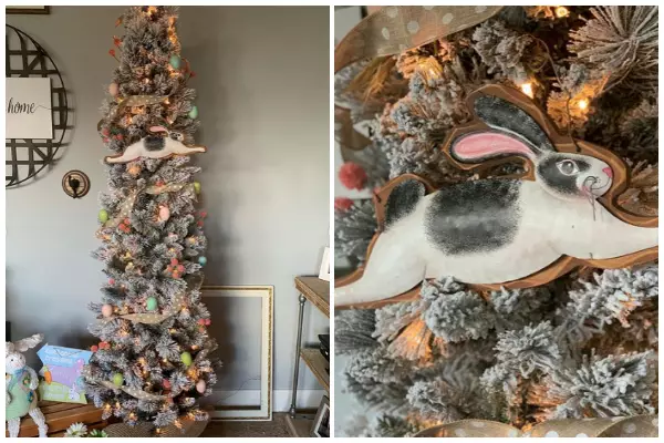 This Instagram account focused on the Easter bunny for their tree (