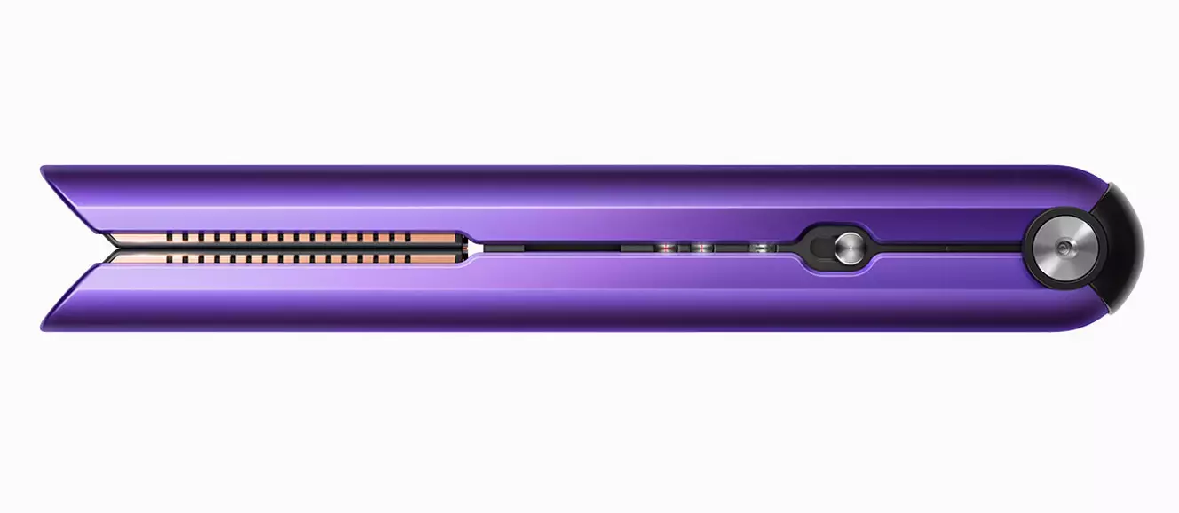The straighteners come in two colourways - a black nickel and fuchsia combo and a glossy purple and black design. (