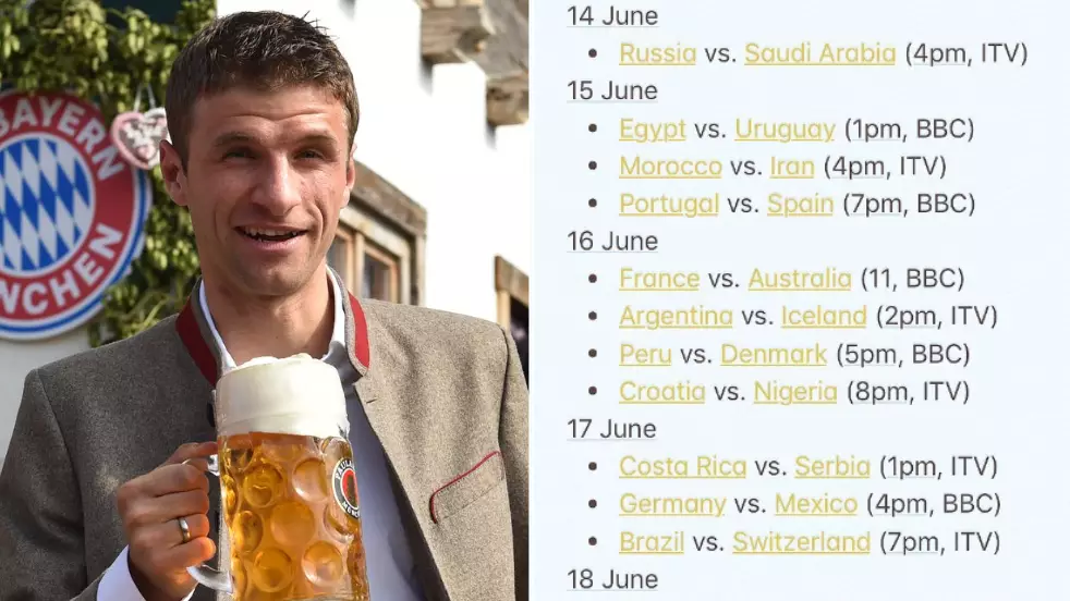 Here Is A Full Schedule Of When Every World Cup Game Is Happening