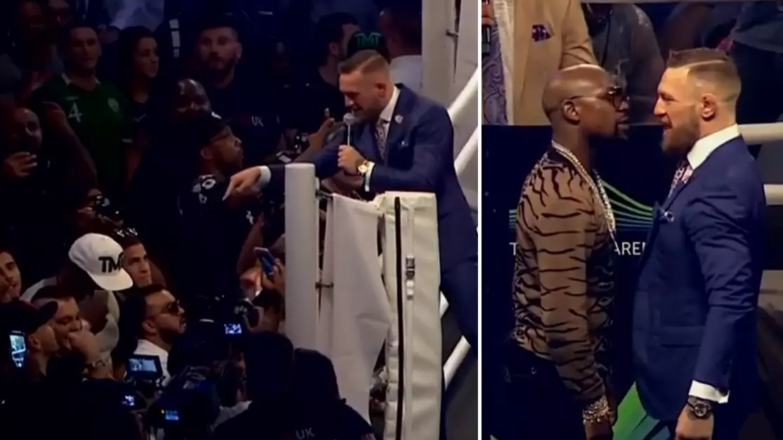 WATCH: Conor McGregor Absolutely Ruins Stephen Espinoza And Mayweather's 'Juice Head' Guards 